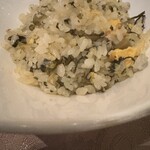 中国料理 翆陽 - 信州野沢菜と浅科五郎兵衛米のチャーハン