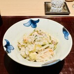 料理屋 稲家 - 炊き込みご飯：マス、たけのこ、若ごぼう