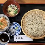 山帰来 - 料理写真:ざるそば・桜海老ミニ天丼セット（1700円）