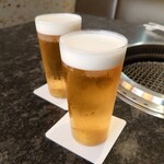 Roppongi Yakiniku Kiraku - 生ビール