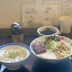 らー麺　Do・Ni・Bo - 煮干し油そば700円に岩海苔トッピング150円
