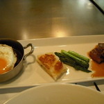 神戸牛 鉄板焼 リオ - ステーキwithハンバーグランチ