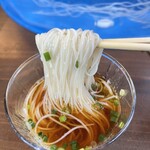 三輪そうめん流し - そうめん＋とろろ