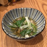 里葉亭 - 和牛のタンと九条ネギのコンソメスープ