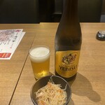 海乃家 - 瓶ビールとお通し