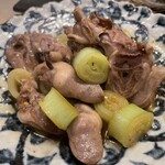 日本酒と肴いただき - 鶏ハツの唐辛子炒め