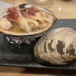 日本酒と肴いただき - ホッキのバター焼