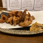 炭火焼鳥とさか - 蓮根の素揚げ