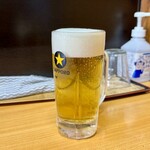 中華そば 半ざわ - 生ビール (中) 500円
                                2024年5月5日