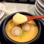 はま寿司 - 帆立と浅利の茶碗蒸し
