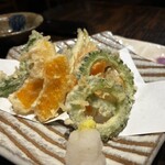 土香る - 島野菜天麩羅盛合わせ　¥1,000