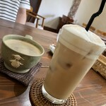 ふみきり野cafe - ふみきり野cafeブレンド ホットコーヒー 450円 アイスカフェラテ 560円