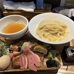 鴨出汁中華蕎麦 麺屋yoshiki - 特製鴨クリーミー塩つけ蕎麦【大盛】