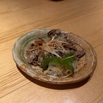 Sumibi Yakitori Gombei - 肝旨煮・とり皮ポン酢