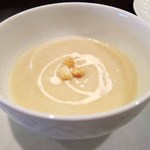 グリルフレンチ - かぶらのスープ