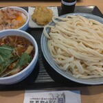 竹國 武蔵野うどん - 竹國定食 麺大盛り無料