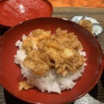 江戸前晋作 - 海老と小柱の天丼