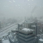 NAGOYA OYSTER BAR - ルーセントタワーの上から名古屋の雪の風景を。