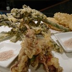 美食クラブ まさき家 - ホタルイカと春野菜の天麩羅