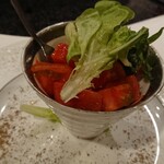 美食クラブ まさき家 - トマトとクリームチーズのカプレーゼ