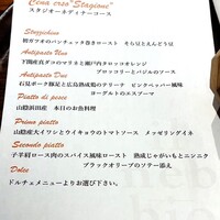 イル ネッビオ - 当日のメニューです(o^^o)