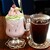 珈琲ぶりこ - ドリンク写真:イチゴ抹茶ミルク・アイスコーヒー