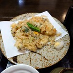 新潟古町 藪そば - かき揚げ(海老と野菜)