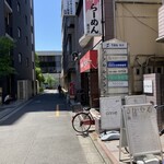 Shisem menka ryuunoko - プロペ通りを横に入ると四川らーめんの看板が。
