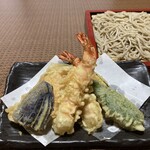 Yabuki yuu - おススメNo1!『海老天せいろ蕎麦』（冷）『海老天ぷら蕎麦』（温）税込み1500円うどんもございます。