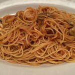 イル・バーカロ - 海の幸のスパゲッティ　トマトソース　大盛り