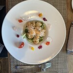 ビストロ ル・ボントン - 前菜(海老フリッターのサラダ仕立て)