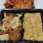 ニハマル弁当 - チャーハン、チャプチェと回鍋肉のハイブリットな弁当。