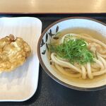 セルフ讃岐うどん こだわり製麺 - 「とり天」と「冷やかけ」