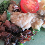 壱弐参 CAFE - 広島産春カキ、ほたるイカ、たけのこ、なす、ミニトマト、菜花などのマリネ