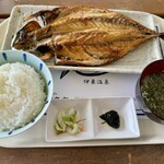 杉国商店 - 塩さば、ごはんセット(ご飯大盛)