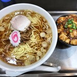Chuuka Sobakiyoshi - 中華蕎麦並と丼もの（麻婆豆腐ご飯）