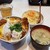 まるやま食堂 - 料理写真:かつ丼1500円(味噌汁、キャベツ付)