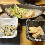 大正庵 - ちょい呑みセット ¥1000
            おつまみ3種類（日替わり）