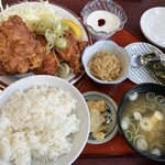 盛岡食堂 - 唐揚定食　全景