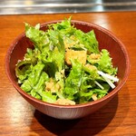 ステーキ青ひげ - 地産地消！新鮮な野菜サラダです(o^^o)