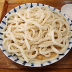 teuchiudommatsuna - 野菜鳥肉汁うどん（大）の麺