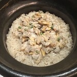 ぽつらぽつら - アサリの釜炊きご飯