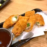 Mekikinoginji - アスパラチーズ肉巻きフライ。548円