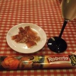 タスパ - ハモンセラーノ（前菜）とスパークリング