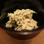 三谷 - 松葉蟹 と その味噌和え、　Riesling Rheingau 2011 Weingut Robert Weil で (2014/02)