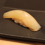 三谷 - 淡路島 の墨烏賊、　十四代　中取り純米　無濾過 本生 で　(2014/02)