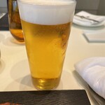 Nabeno-Ism - 最初は無難に生ビールです。連れは白ワインをスタッフの方にチョイスしていただきました。