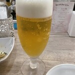 赤白 - 生ビール（380円）
