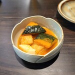 Mangetsu - かぼちゃと厚揚げの煮物。