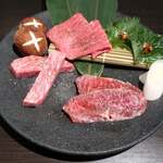 Aobadai Yakiniku Ushikozou - 特選和牛3種盛り